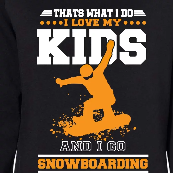 Wintersports Ski Mom And Dad Parents With Snowboarding Great Gift Womens California Wash Sweatshirt