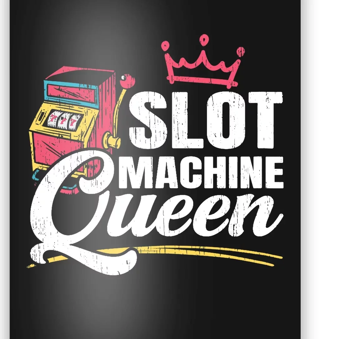 Wo Slot Machine Queen Casino Gambling Roulette Games Gambler Poster