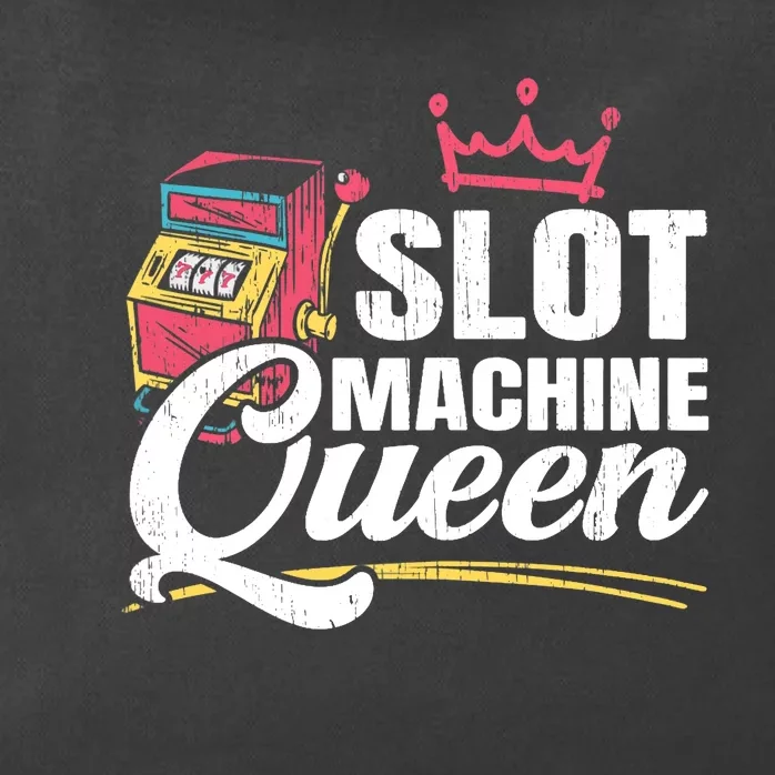 Wo Slot Machine Queen Casino Gambling Roulette Games Gambler Zip Tote Bag