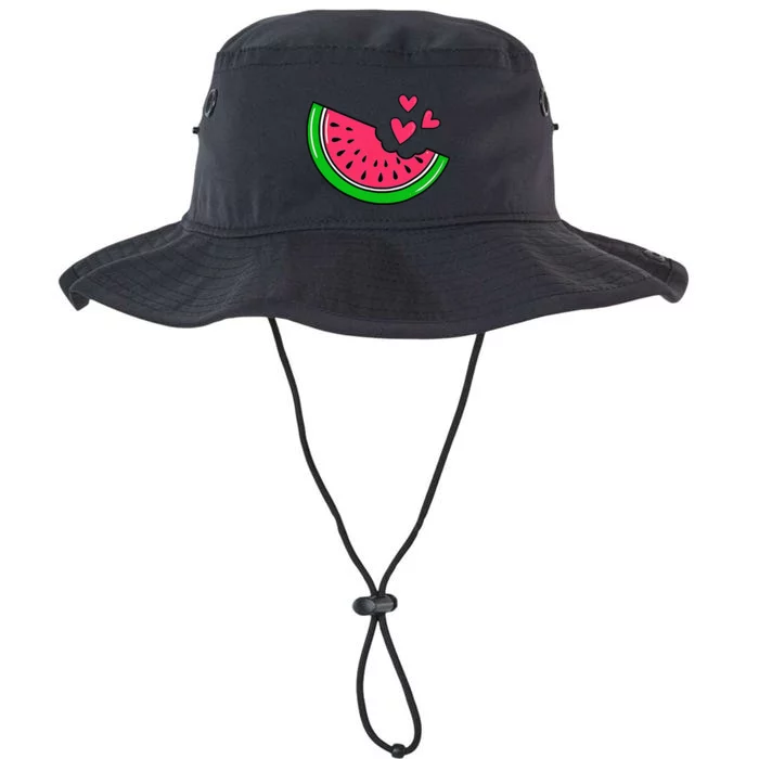 Watermelon Slice Melon Hearts Lovers Eating Fruit Summer Legacy Cool Fit Booney Bucket Hat