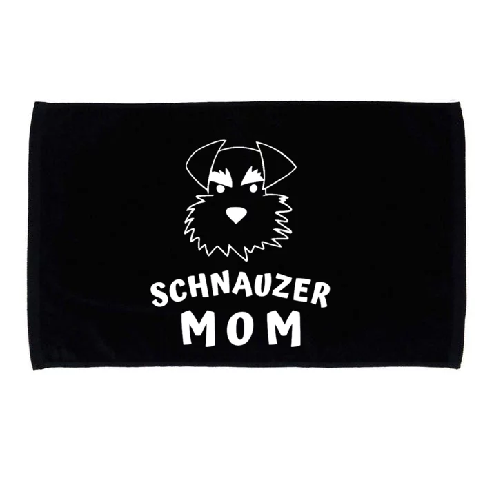 Wo Schnauzer Mom Wos Schnauzer Dog Lover Design Microfiber Hand Towel