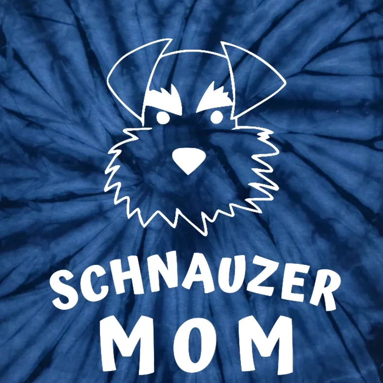 Wo Schnauzer Mom Wos Schnauzer Dog Lover Design Tie-Dye T-Shirt