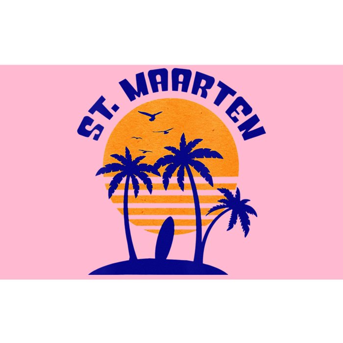 Womens St. Maarten Beach Surfing Travel Souvenir Bumper Sticker