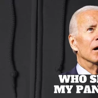 Who Shit My PantS Funny Anti Joe Biden Full Zip Hoodie