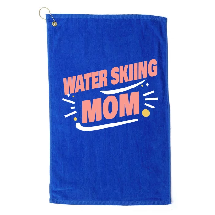 Water Skiing Mom Water Skier Gift Platinum Collection Golf Towel