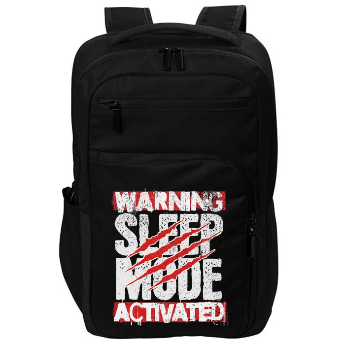 Warning Sleep Mode Activated Nap Like A Pro Stylish Impact Tech Backpack