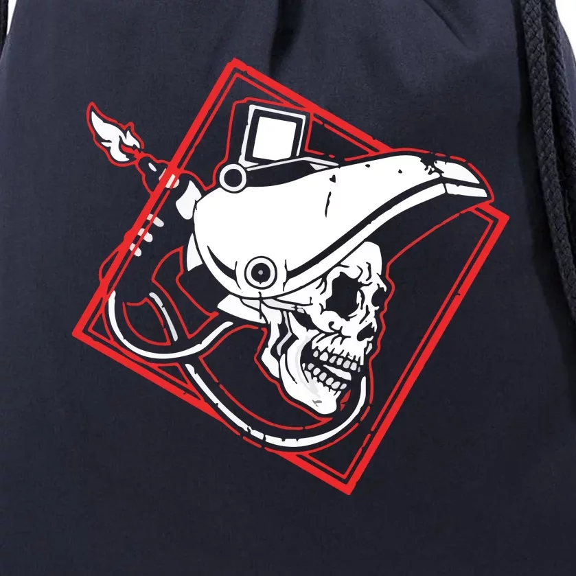 Welder Skull Mig Welding Funny Welding Drawstring Bag