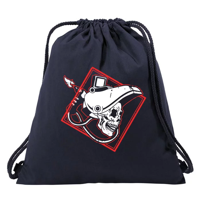 Welder Skull Mig Welding Funny Welding Drawstring Bag