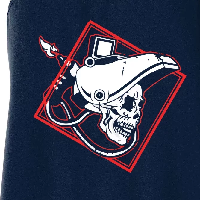 Welder Skull Mig Welding Funny Welding Women's Racerback Tank