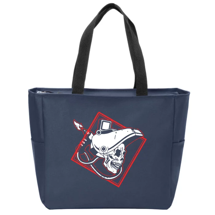 Welder Skull Mig Welding Funny Welding Zip Tote Bag