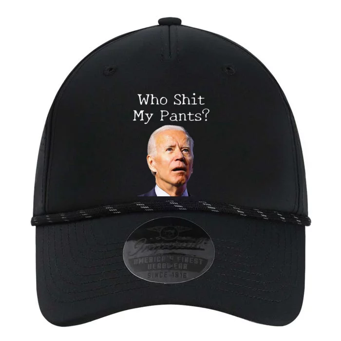 Who Shit My Pants Funny Anti Joe Biden Tee Performance The Dyno Cap