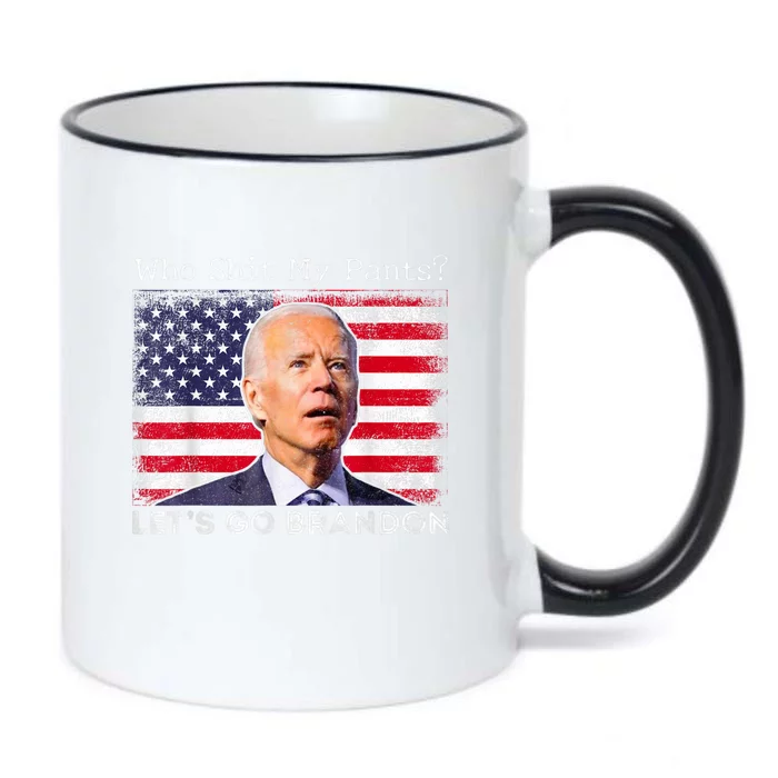 Who Shit My Pants Funny Anti Joe Biden Funny Meme Black Color Changing Mug