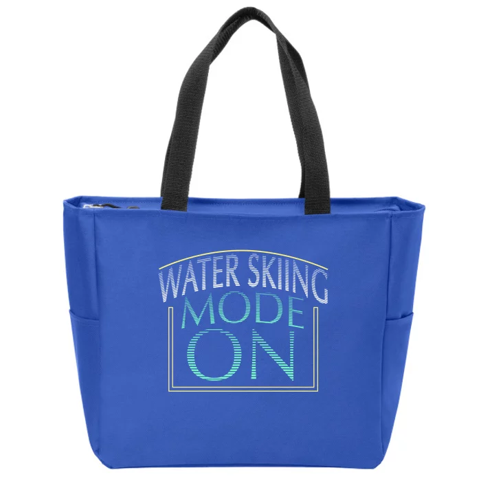 Water Skiing Mode On Great Gift Zip Tote Bag