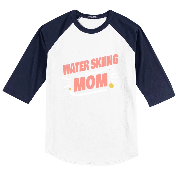 Water Skiing Mom Cute Water Skiing Gift For Skier Baseball Sleeve Shirt