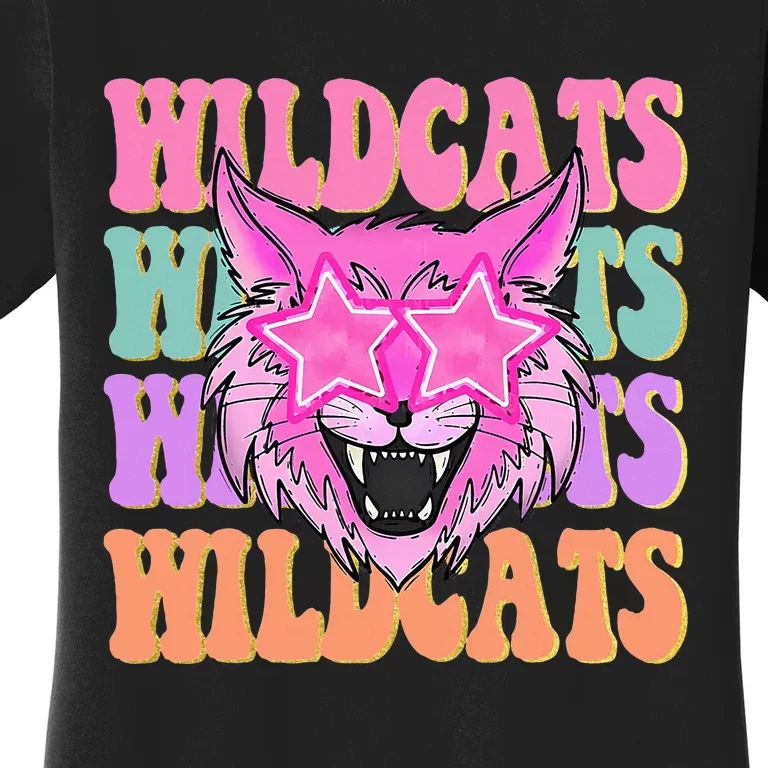 Wildcats School Mascot Sport Mom Wildcats Women's T-Shirt