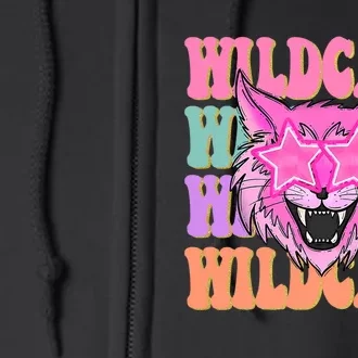 Wildcats School Mascot Full Zip Hoodie