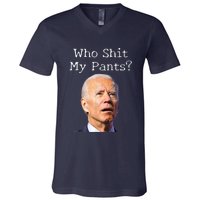 Who Shit My Pants Funny Anti Joe Biden T-Shirt | TeeShirtPalace