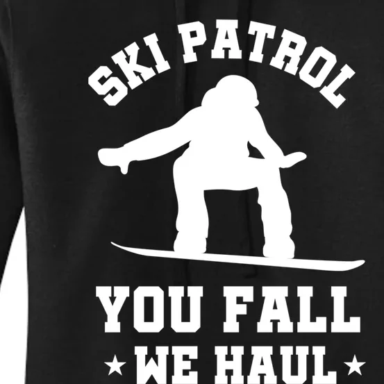 Winter Skiing Meaningful Gift Funny Ski Patrol Winter Sports Great Gift Women's Pullover Hoodie