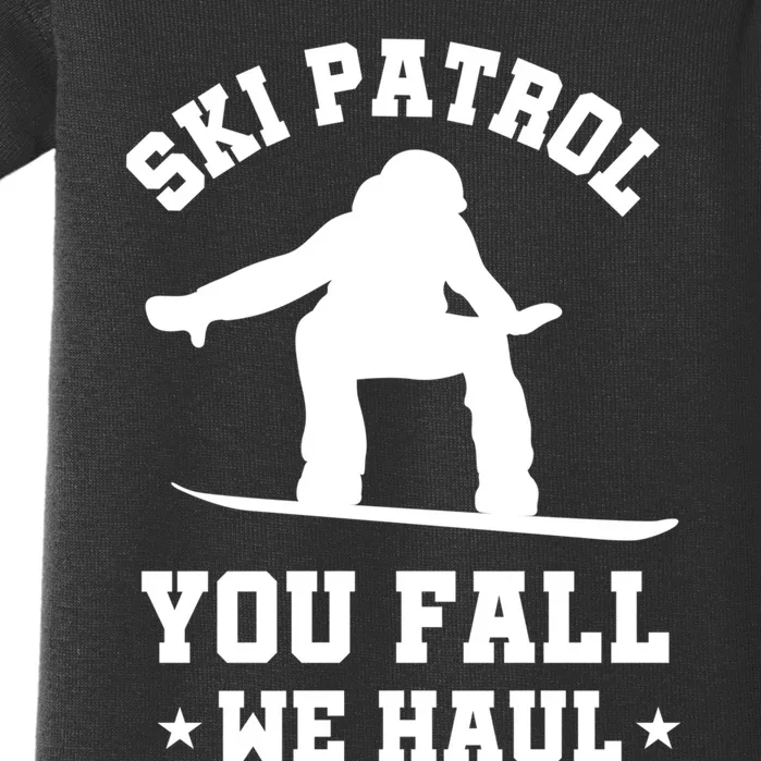 Winter Skiing Meaningful Gift Funny Ski Patrol Winter Sports Great Gift Baby Bodysuit