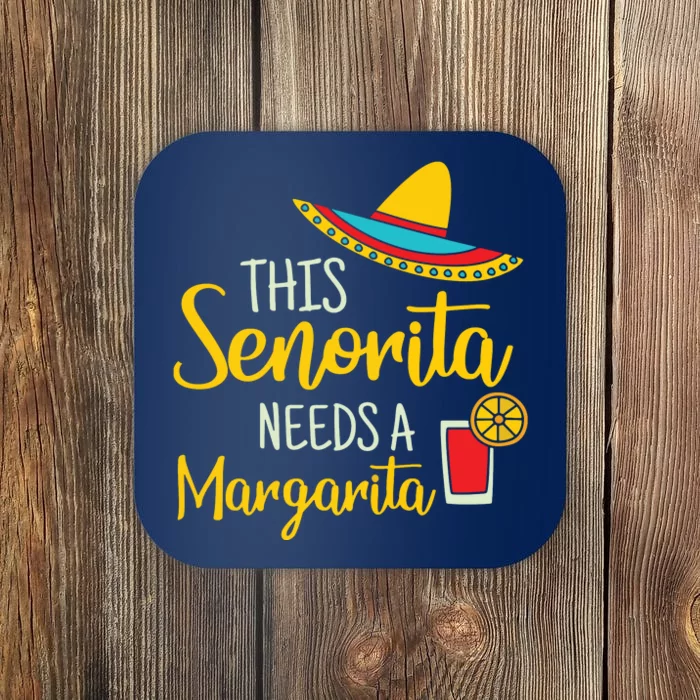 Womens Senorita Margarita Mexican Fiesta Funny Cinco De Mayo Coaster