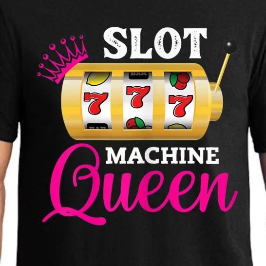 Womens Slot Machine Queen Funny Casino Gambling Pajama Set