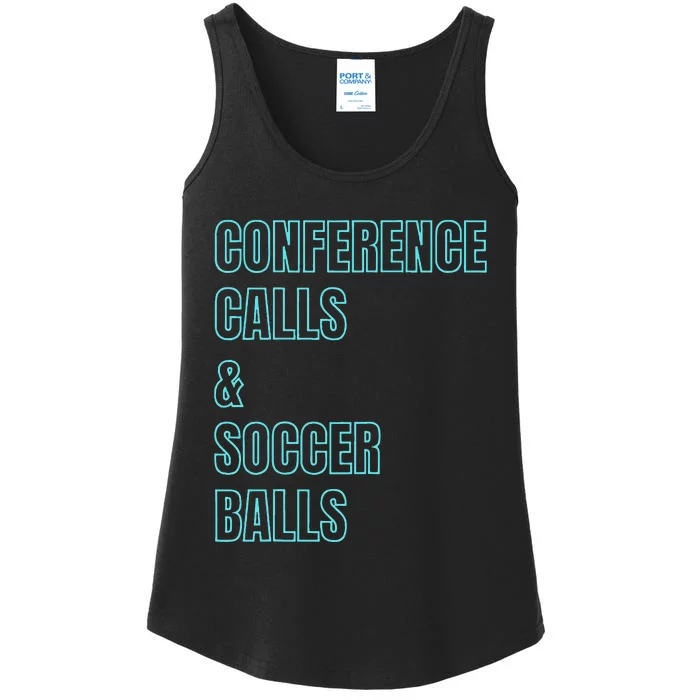 Working Soccer Mom Game Playful Cute Corporate Practice Ladies Essential Tank