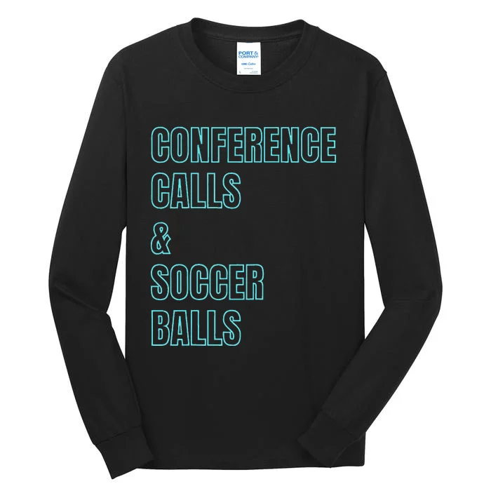 Working Soccer Mom Game Playful Cute Corporate Practice Tall Long Sleeve T-Shirt