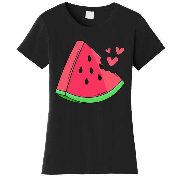 Watermelon Slice Melon Summer Vacation Season Fruit Lovers Women's T-Shirt