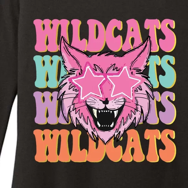 Wildcats School Mascot Sport Mom Wildcats Womens CVC Long Sleeve Shirt