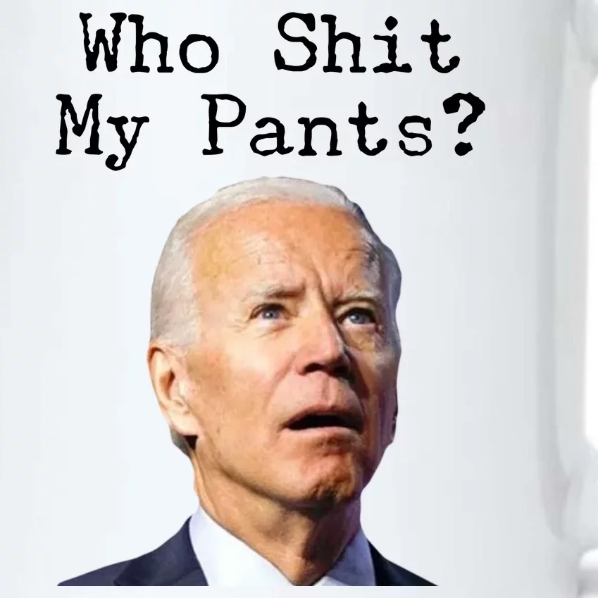 Who Shit My Pant's Funny Anti Joe Biden Black Color Changing Mug