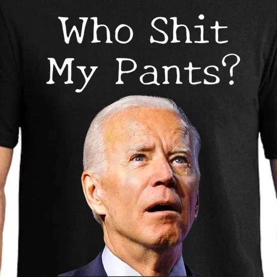 Who Shit My Pants Funny Anti Joe Biden Pajama Set