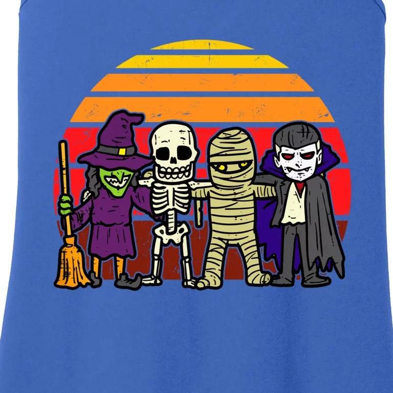 Witch Skeleton Mummy Vampire Retro Halloween Gift Ladies Essential Tank