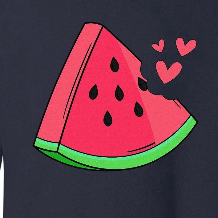 Watermelon Slice Melon Summer Vacation Season Fruit Lovers Toddler Sweatshirt