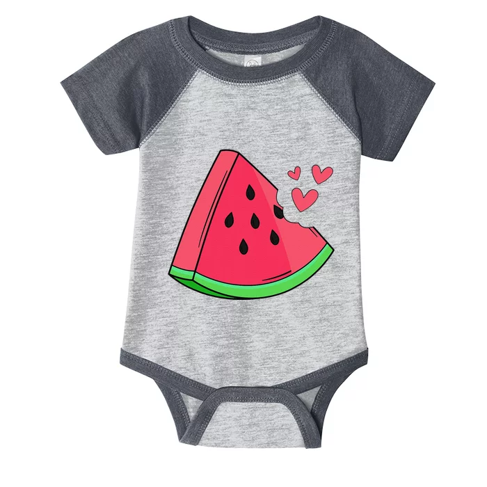 Watermelon Slice Melon Summer Vacation Season Fruit Lovers Infant Baby Jersey Bodysuit