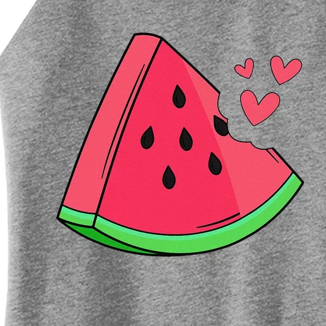 Watermelon Slice Melon Summer Vacation Season Fruit Lovers Women’s Perfect Tri Rocker Tank