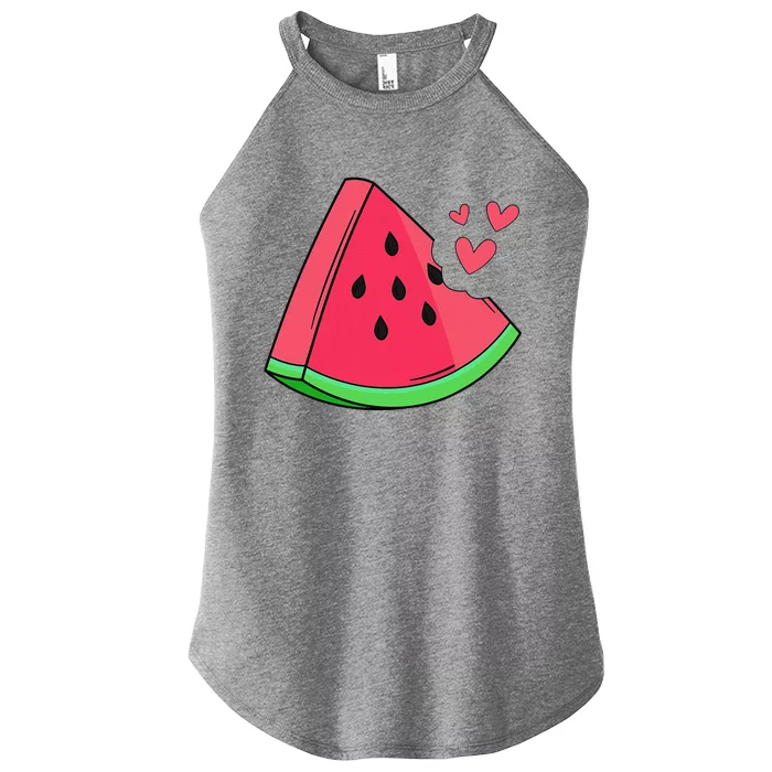 Watermelon Slice Melon Summer Vacation Season Fruit Lovers Women’s Perfect Tri Rocker Tank