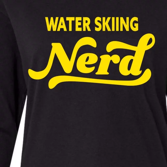 Water Skiing Nerd Cute Gift Womens Cotton Relaxed Long Sleeve T-Shirt