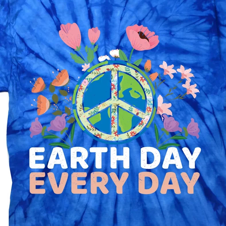 World Save Nature Oceans Day Love Peace Everyday Earth Day Gift Tie-Dye T-Shirt