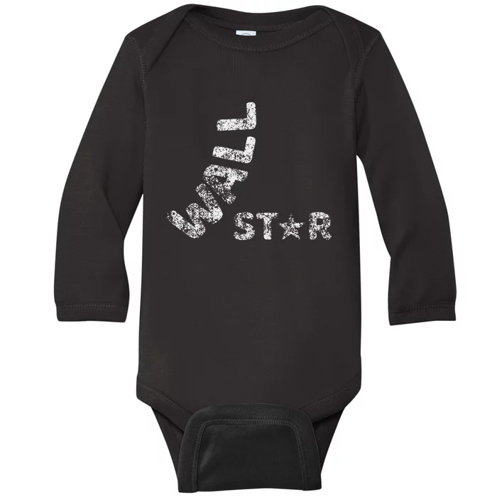 Wall Star Ninja Warrior Warped Wall Gym funny Training Baby Long Sleeve Bodysuit