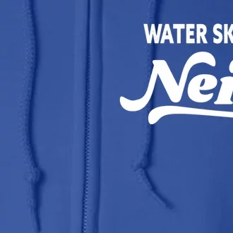 Water Skiing Nerd Gift Full Zip Hoodie