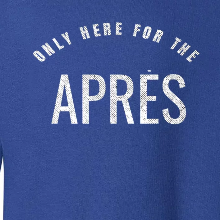 Winter Sports Only Here For The Apres Ski Gift Toddler Sweatshirt