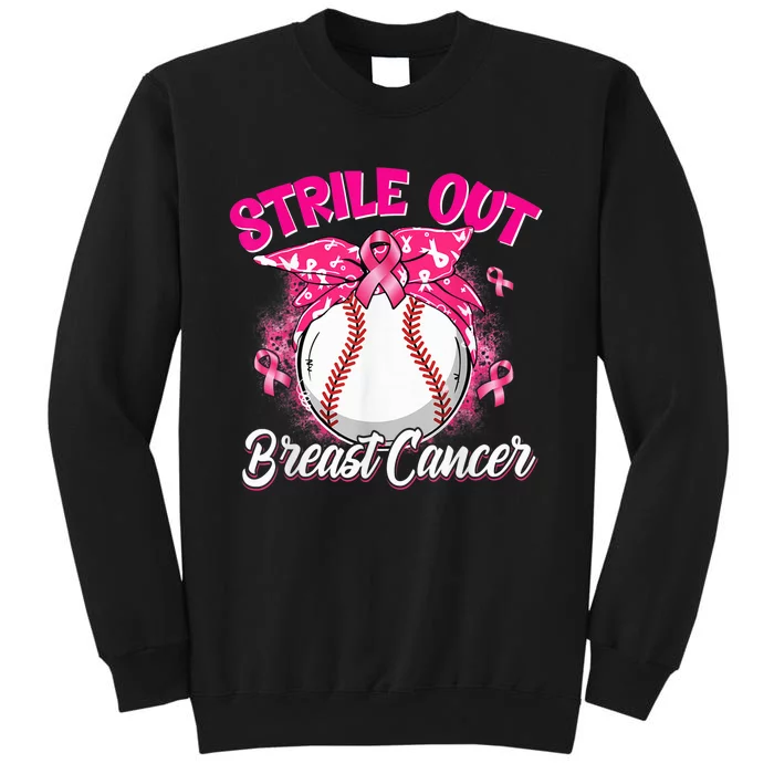 Wo Strike Out Breast Cancer Awareness Baseball Fighters Sweatshirt