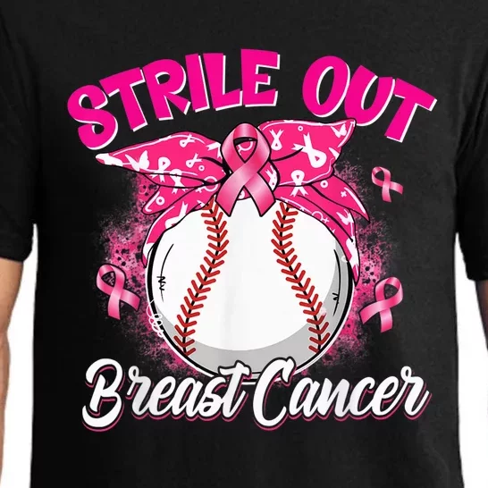 Wo Strike Out Breast Cancer Awareness Baseball Fighters Pajama Set