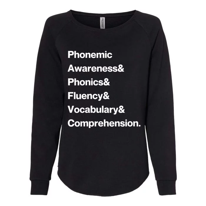 Womens Science Of Reading Teacher Structured Literacy Womens California Wash Sweatshirt