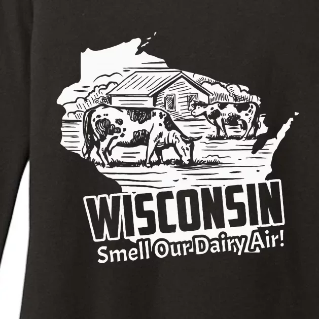 Wisconsin Smell Our Dairy Air Funny Wisconsin Womens CVC Long Sleeve Shirt