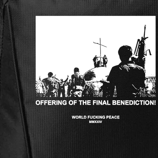 Worldfuckingpeace Store Offering Of The Final Benediction City Backpack