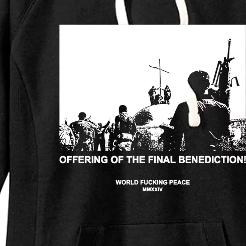 Worldfuckingpeace Store Offering Of The Final Benediction Women's Fleece Hoodie