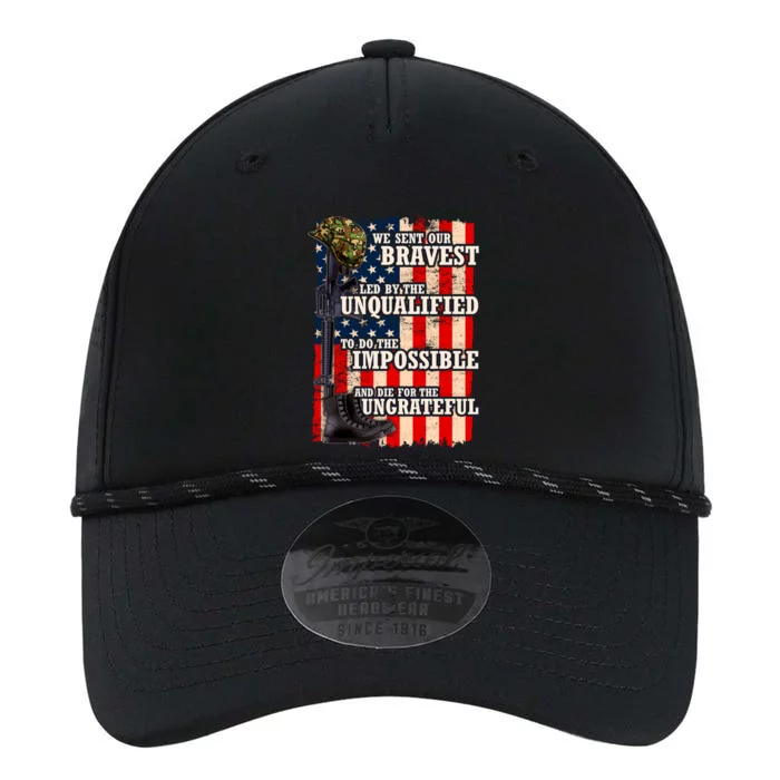 We Sent Our Bravest Support Military Veterans USA Flag Performance The Dyno Cap