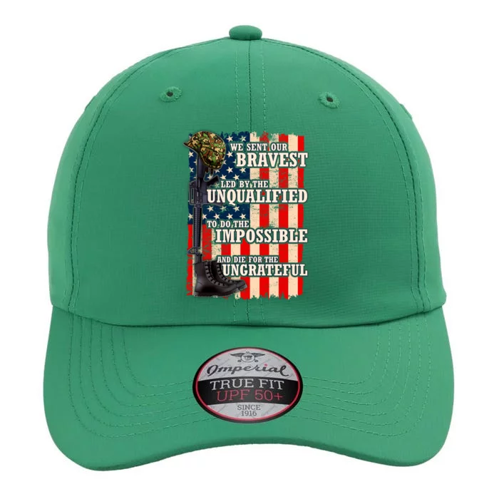 We Sent Our Bravest Support Military Veterans USA Flag The Original Performance Cap