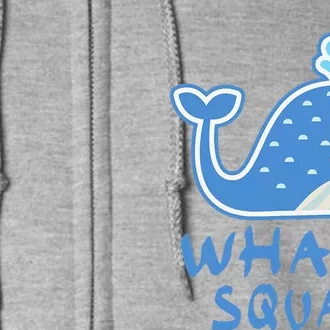 Whale Squad Ocean Love Gift Full Zip Hoodie